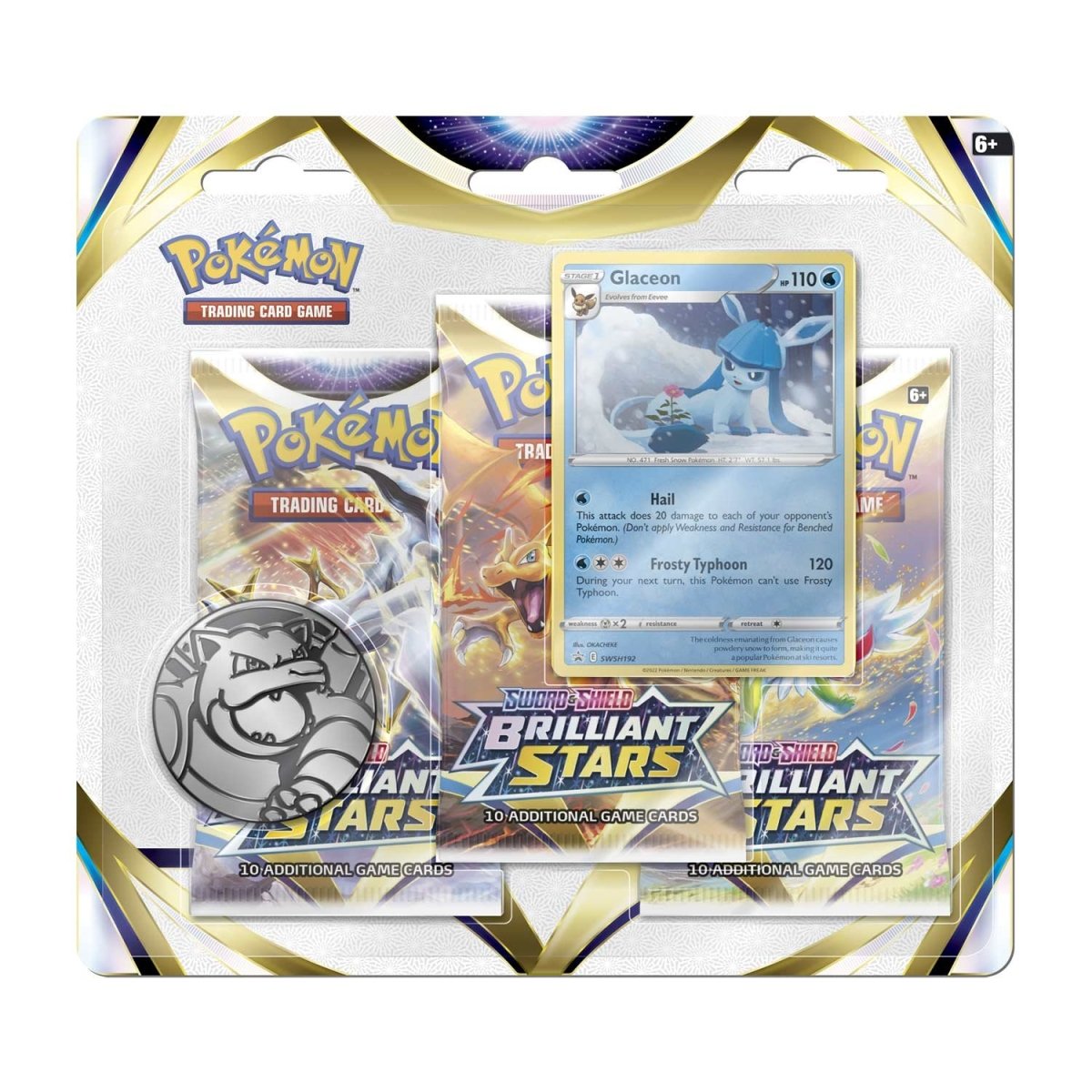 Brilliant Stars Glaceon 3-pack Blister