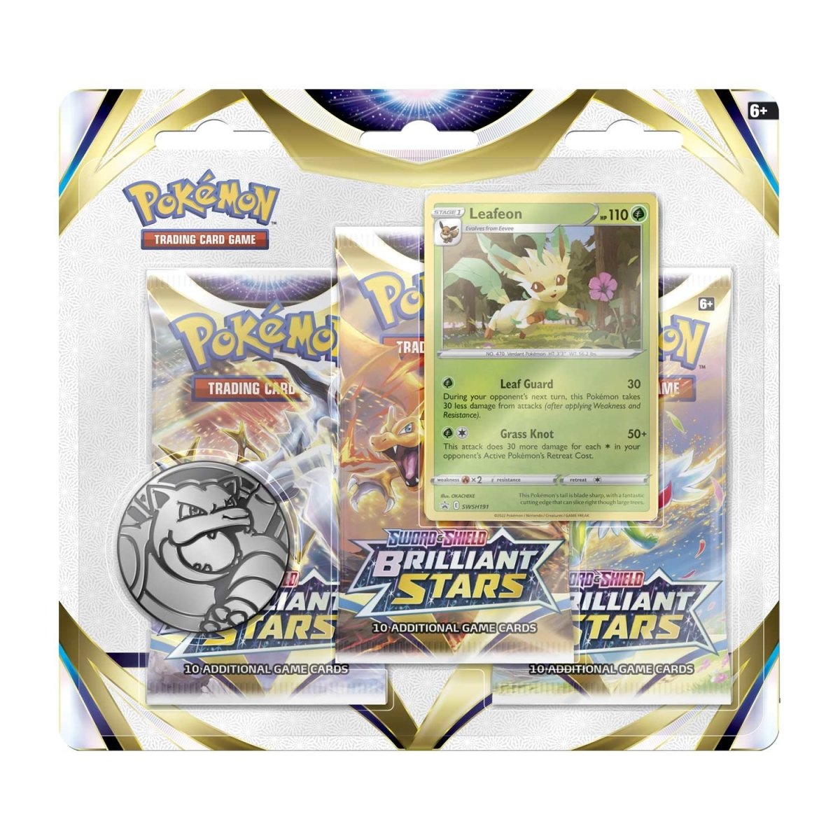 Brilliant Stars Leafeon 3-pack Blister