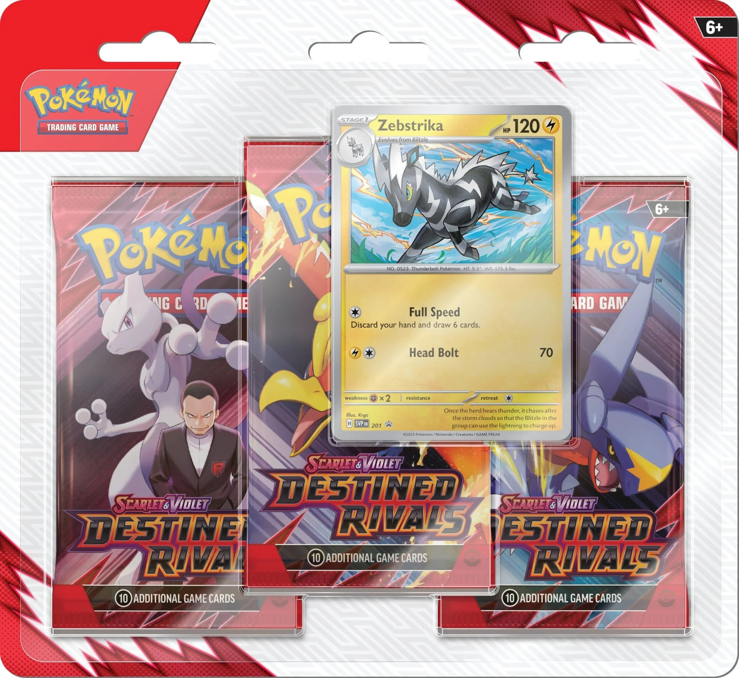 Destined Rivals Zebstrika 3-Pack Blister