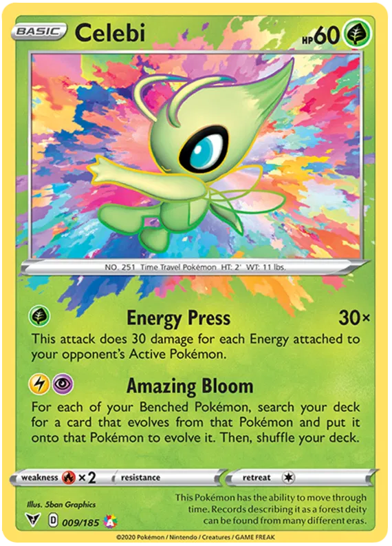 Celebi 9/185 Sword & Shield Vivid Voltage