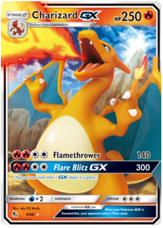 Charizard GX 9/68 Hidden Fates