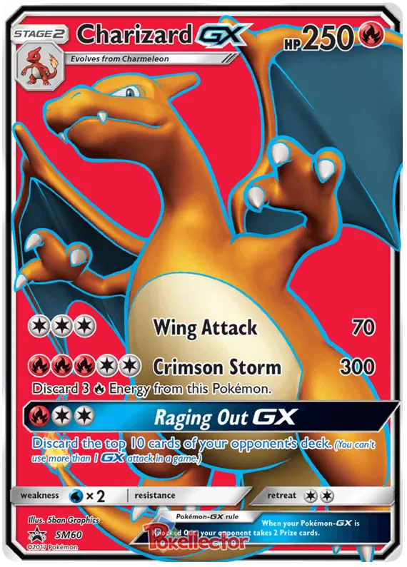 Charizard GX SM60 Sun & Moon Promos