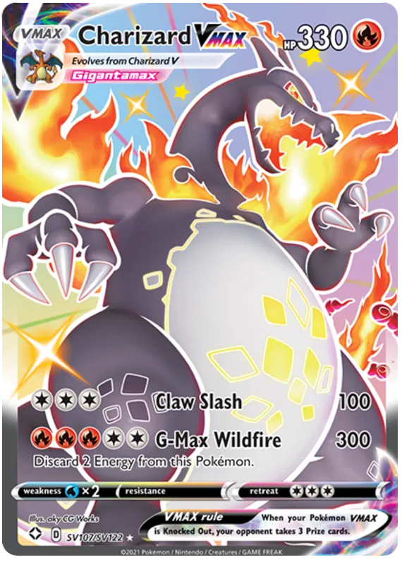 Charizard VMAX SV107/SV122 Sword & Shield Shining Fates