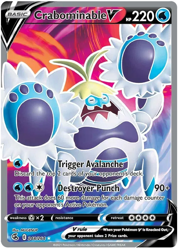 Crabominable V 248/264 Sword & Shield Fusion Strike
