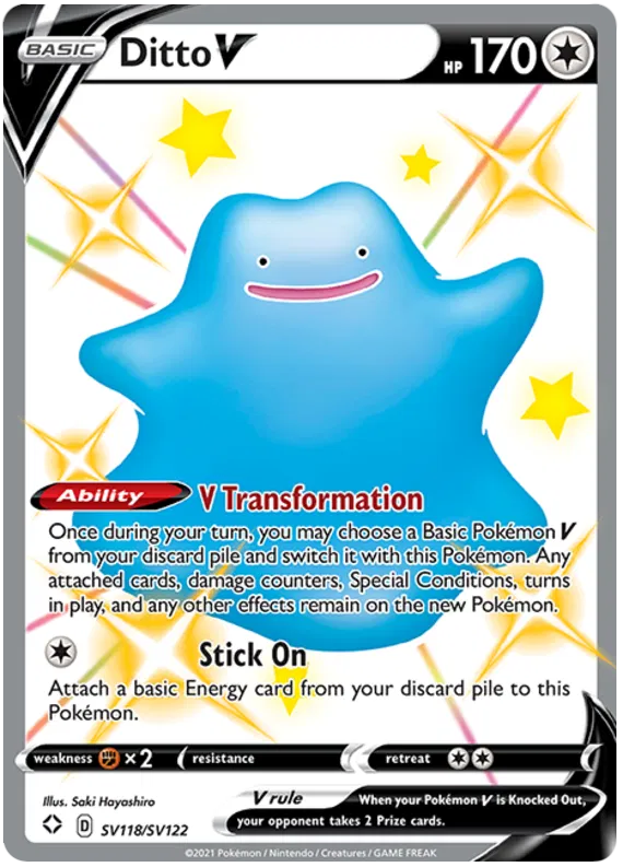 Ditto V SV118/SV122 Sword & Shield Shining Fates