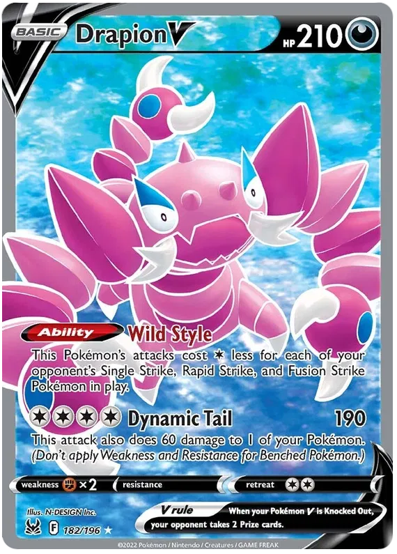 Drapion V 182/196 Lost Origin