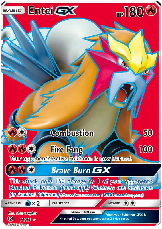 Entei GX 71/73 Shining Legends