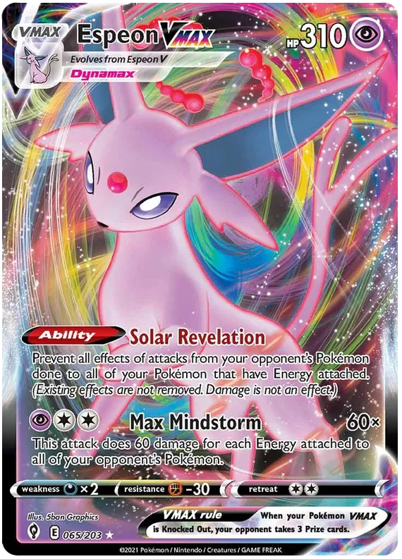 Espeon VMAX 65/203 Sword & Shield Evolving Skies