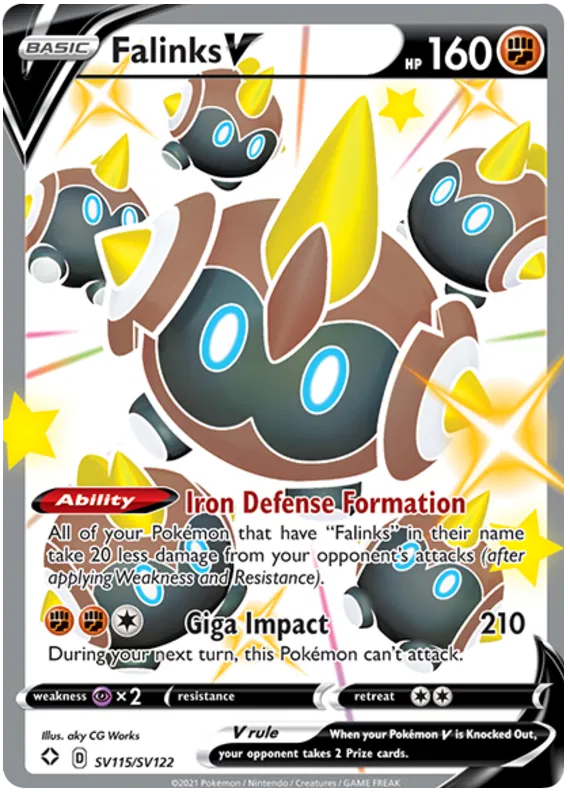 Falinks V SV115/SV122 Sword & Shield Shining Fates