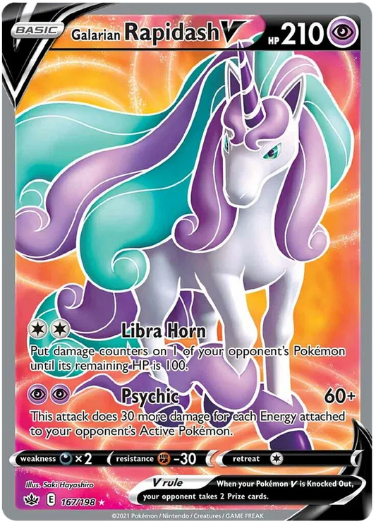 Galarian Rapidash V 167/198 Sword & Shield Chilling Reign