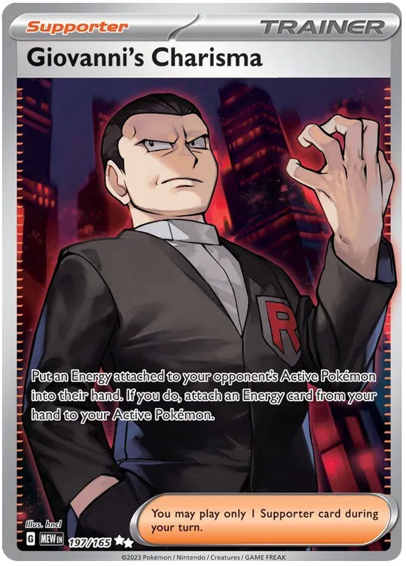 Giovanni's Charisma 197/165 Scarlet & Violet 151