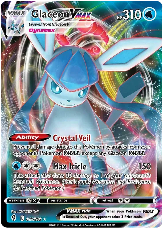 Glaceon VMAX 41/203 Sword & Shield Evolving Skies