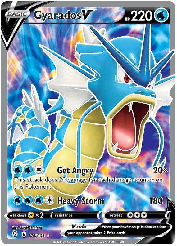 Gyarados V 171/203 Sword & Shield Evolving Skies