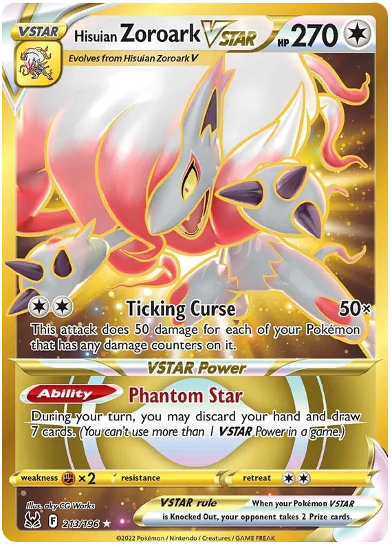 Hisuian Zoroark VSTAR 213/196 Lost Origin