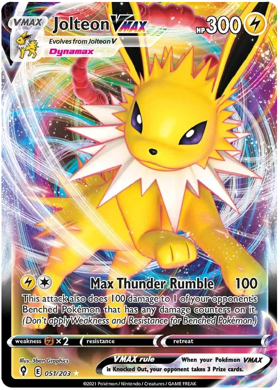 Jolteon VMAX 51/203 Sword & Shield Evolving Skies