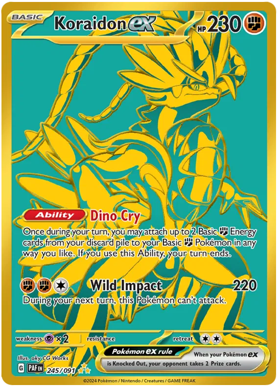 Koraidon ex 245/91 Paldean Fates