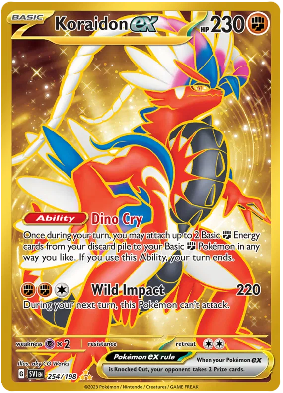 Koraidon ex 254/198 Scarlet & Violet Base Set