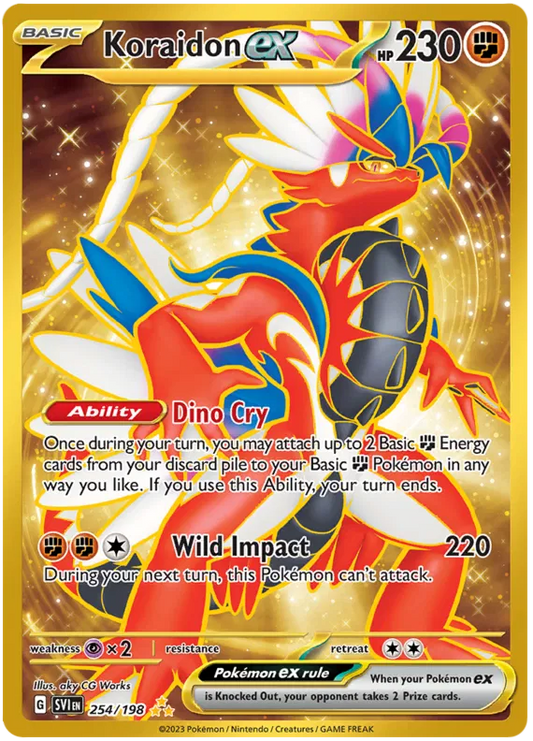 Koraidon ex 254/198 Scarlet & Violet Base Set