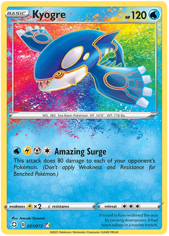 Kyogre 21/72 Sword & Shield Shining Fates