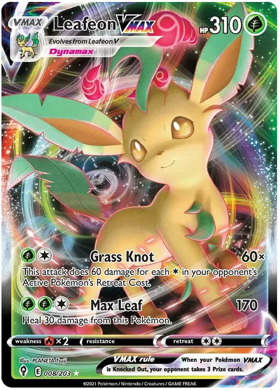 Leafeon VMAX 8/203 Sword & Shield Evolving Skies