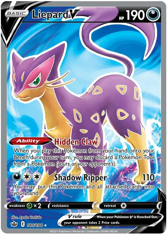Liepard V 180/198 Sword & Shield Chilling Reign