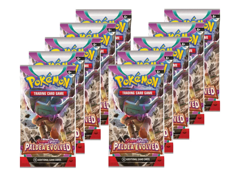 10x Paldea Evolved Booster Packs Bundle