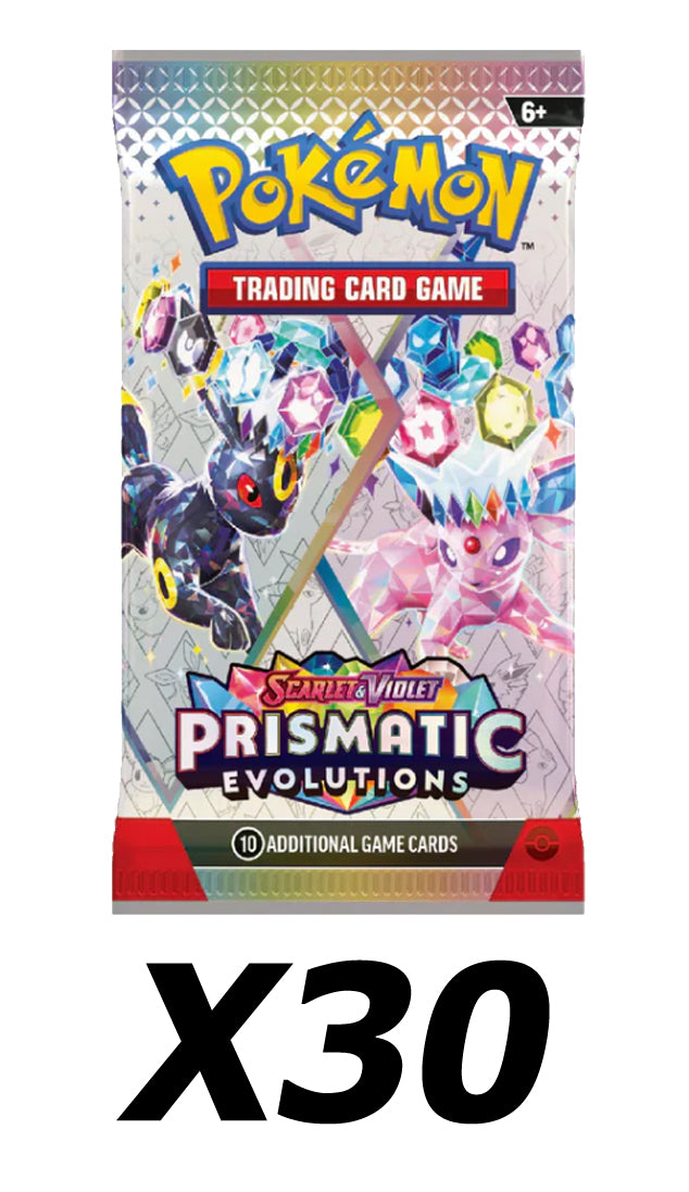 30x Prismatic Evolutions Booster Pack Bundle