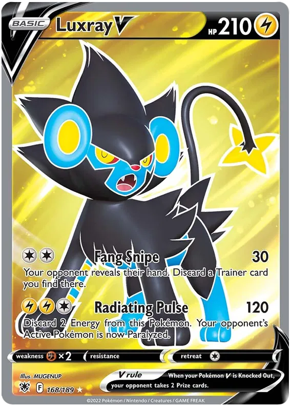 Luxray V 168/189 Sword & Shield Astral Radiance