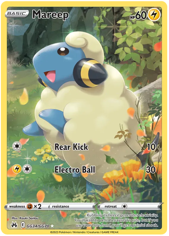 Mareep GG34/GG70 Crown Zenith Galarian Gallery