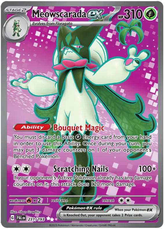 Meowscarada ex 231/193 Paldea Evolved