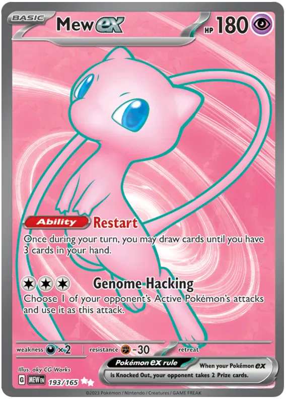 Mew ex 193/165 Scarlet & Violet 151