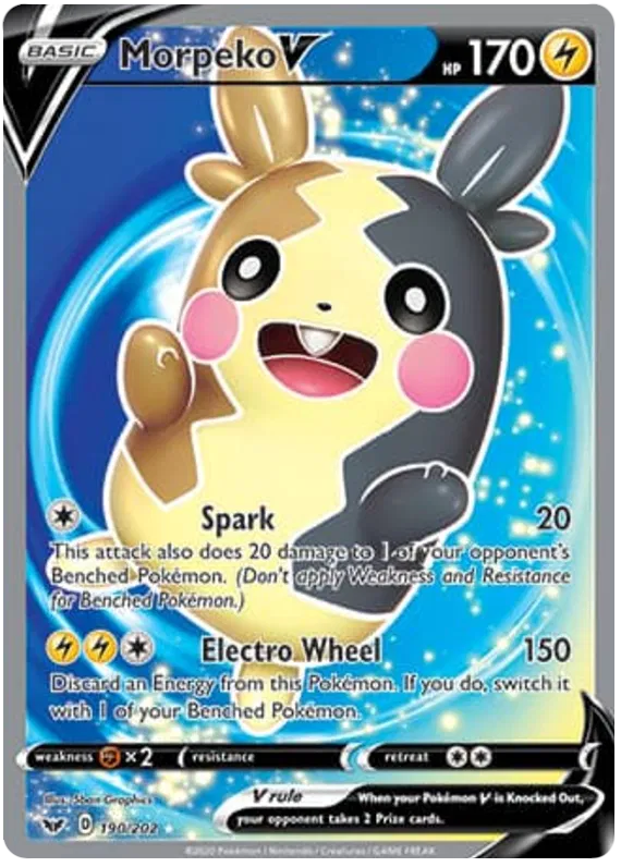 Morpeko V 190/202 Sword & Shield Base Set