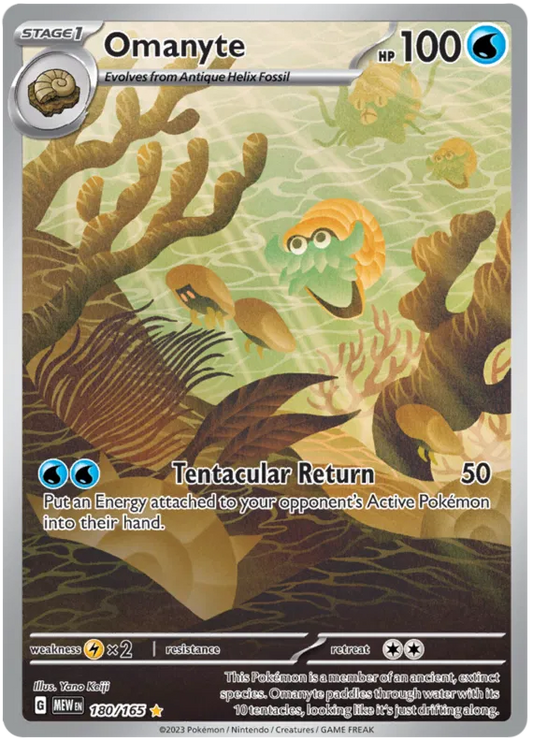 Omanyte 180/165 Scarlet & Violet 151