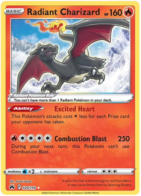 Radiant Charizard 20/159 Crown Zenith