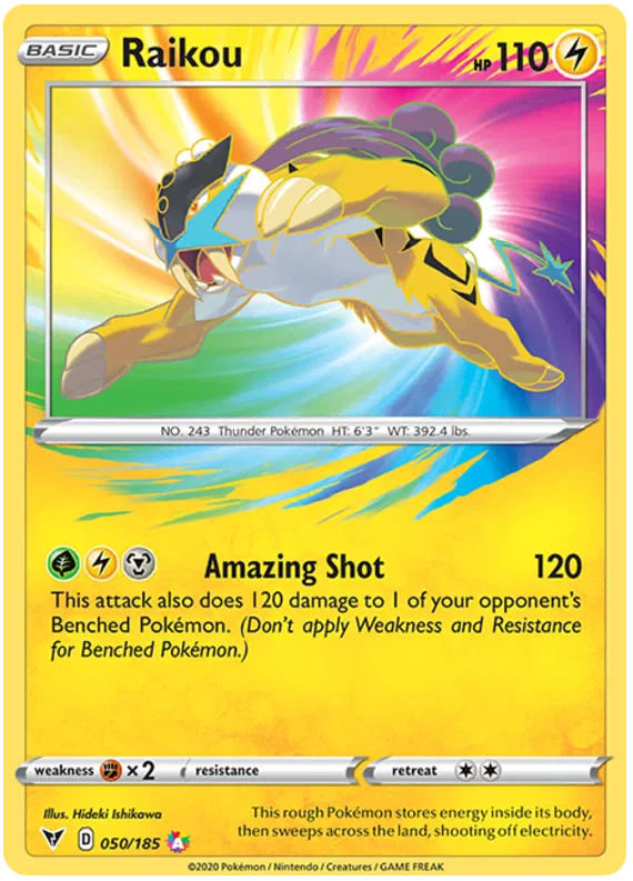 Raikou 50/185 Sword & Shield Vivid Voltage