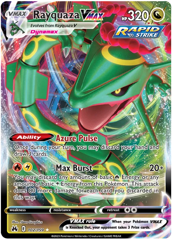 Rayquaza VMAX 102/159 Crown Zenith