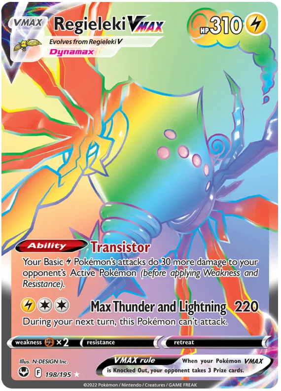 Regieleki VMAX 198/195 Silver Tempest