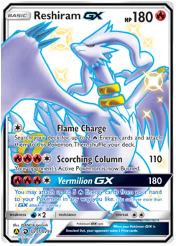 Reshiram GX SV51/SV94 Hidden Fates
