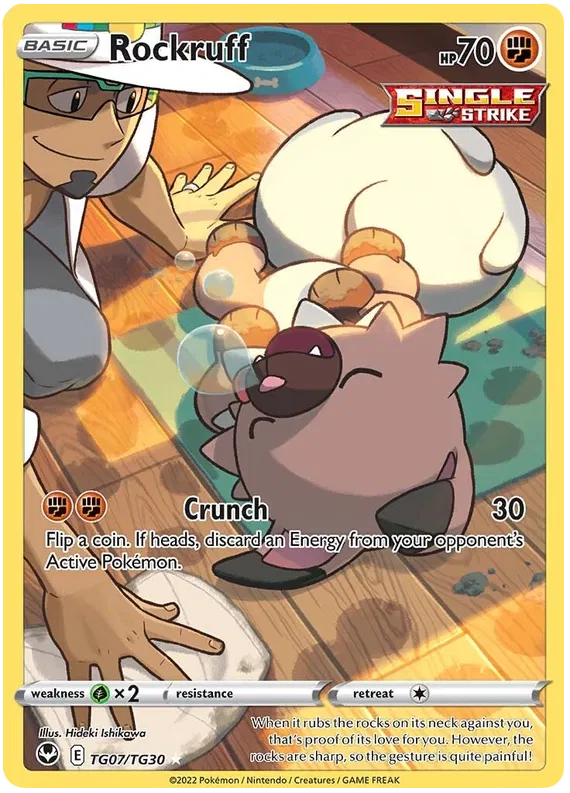 Rockruff TG07/TG30 Silver Tempest Trainer Gallery