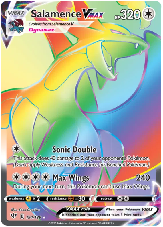 Salamence VMAX 194/189 Sword & Shield Darkness Ablaze