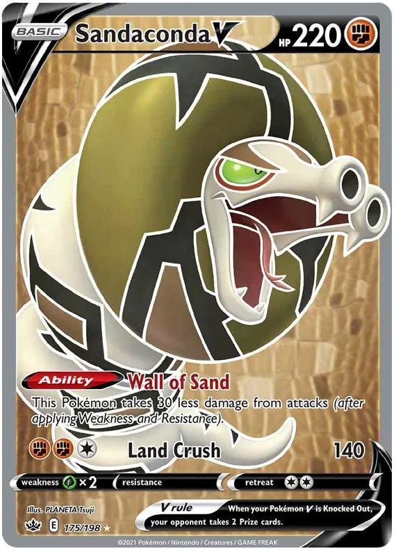Sandaconda V 175/198 Sword & Shield Chilling Reign