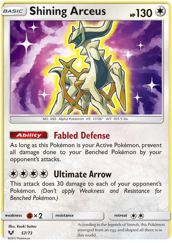 Shining Arceus 57/73 Shining Legends