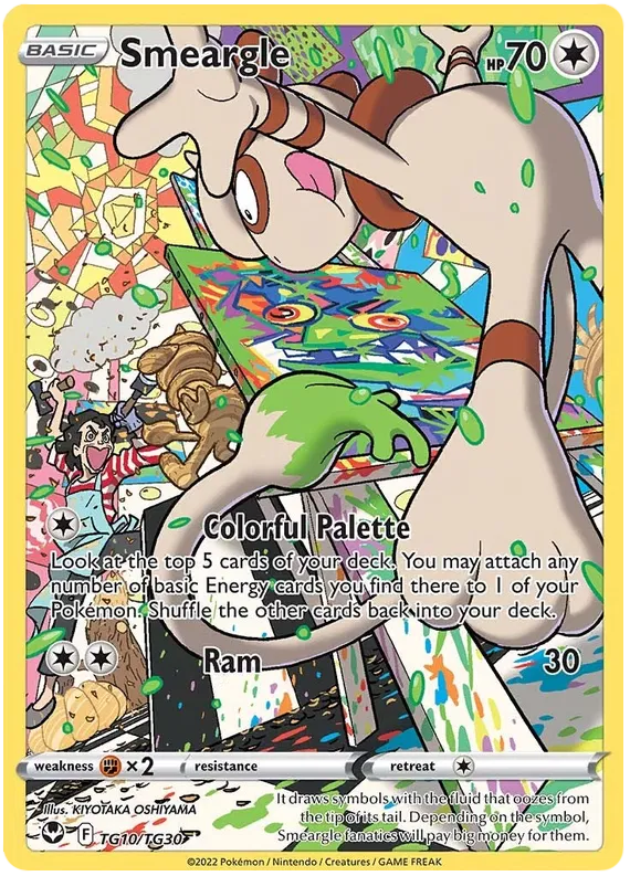 Smeargle TG10/TG30 Silver Tempest Trainer Gallery