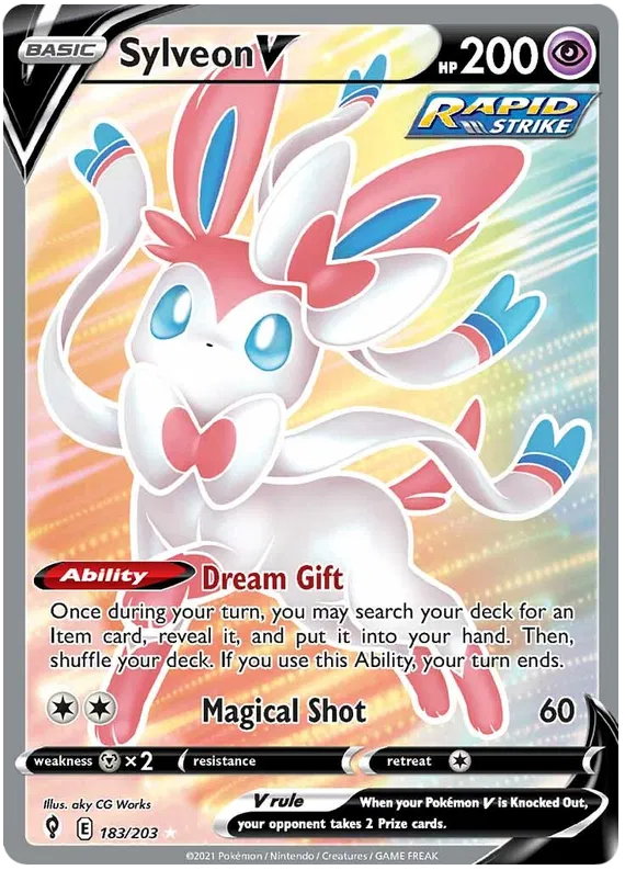 Sylveon V 183/203 Sword & Shield Evolving Skies