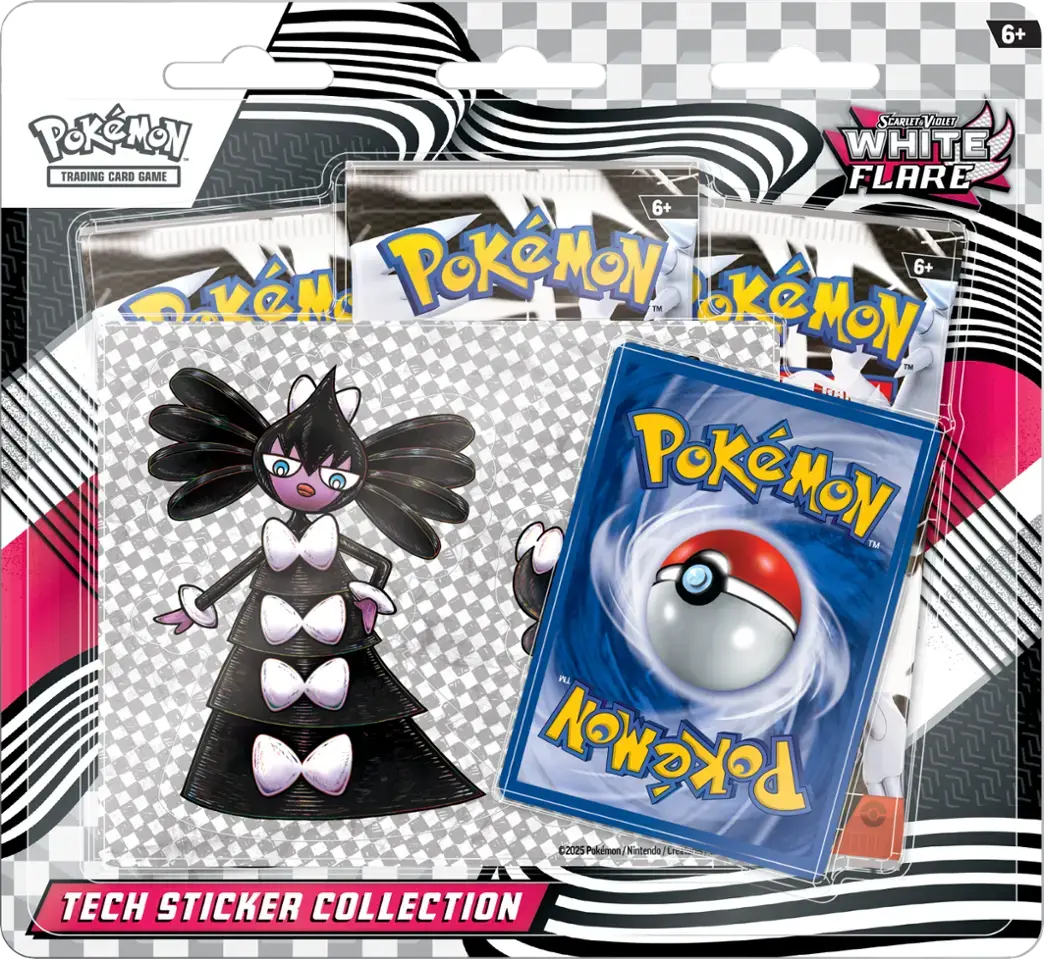 White Flare Tech Sticker Collection Gothitelle