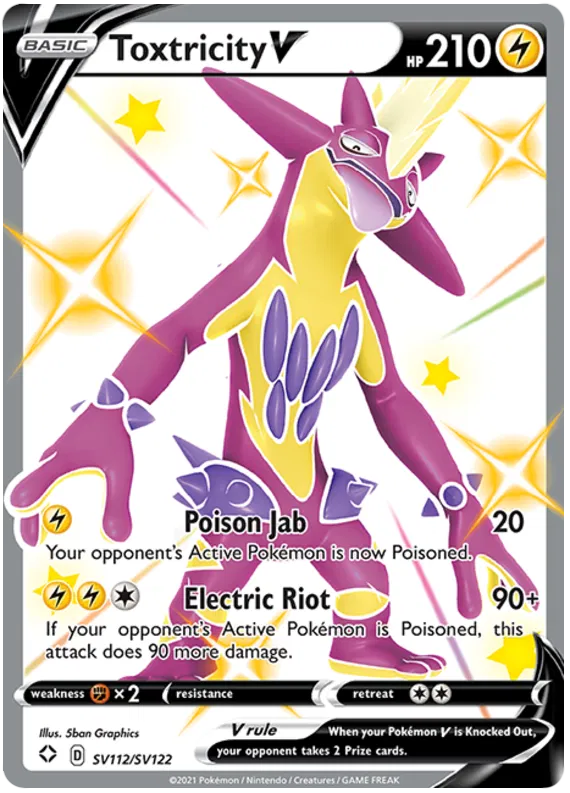 Toxtricity V SV112/SV122 Sword & Shield Shining Fates