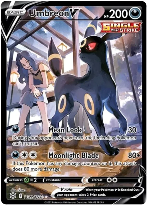 Umbreon V TG22/TG30 Sword & Shield Brilliant Stars Trainer Gallery