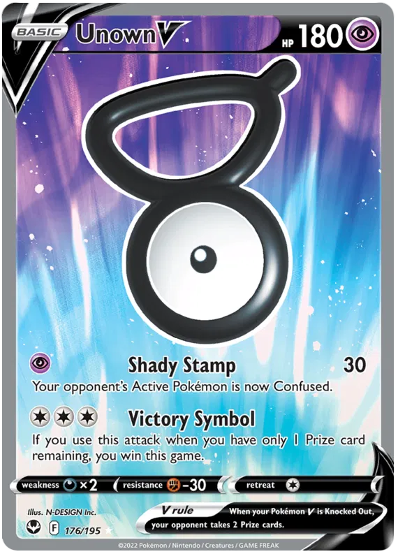 Unown V 176/195 Silver Tempest