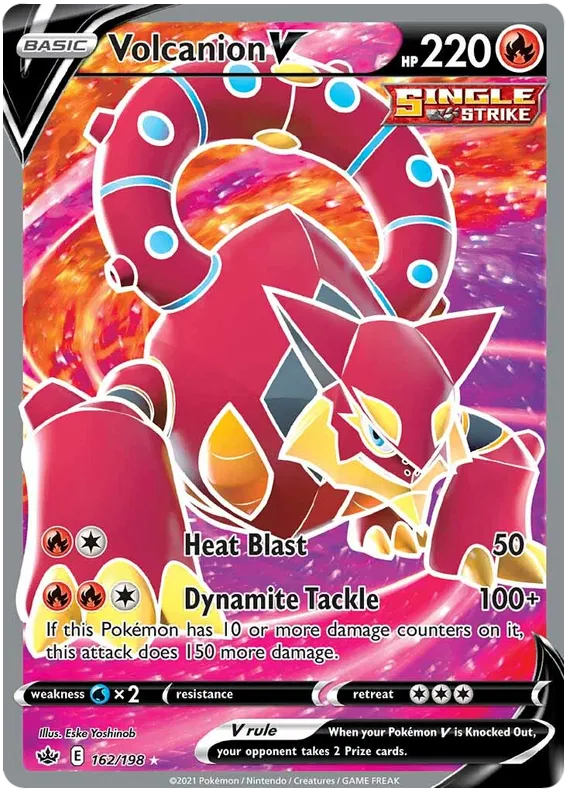 Volcanion V 162/198 Sword & Shield Chilling Reign