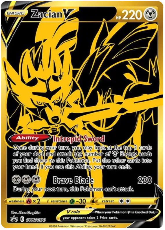 Zacian V SWSH076 Sword & Shield Promo